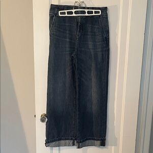 Pilcro Wide Leg Blue Women's Jeans